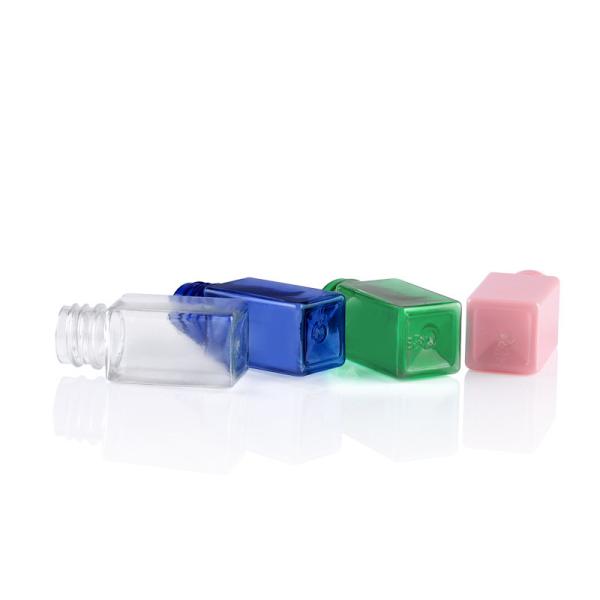 10ML Empty Plastic Lotion Bottles With Pump Green Transparent Blue Pink
