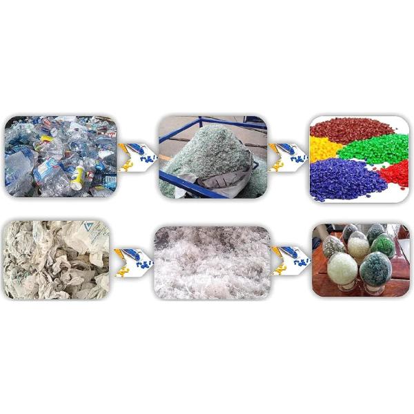 Машина штрангпресса фильма PE расточительствует трубу PP PVC кладет машину в мешки бутылки ЛЮБИМЦА пластиковую повторно используя