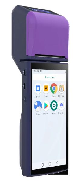 6 pouces IPS machine à guichet avec double écran Wifi Android 9.0 Li Lon 7.6V batterie