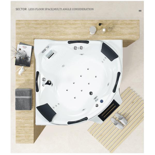 Freestanding 60 функция радио водоворота 1560x800mm ванн воздушной струи дюйма