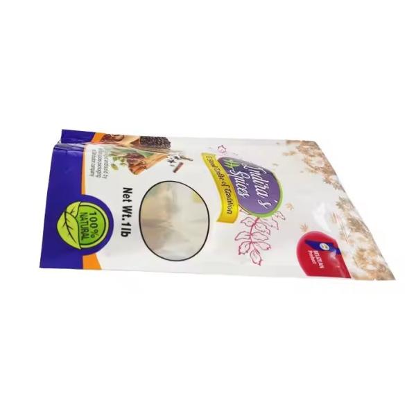 Resealable Zipper Food Packaging Bags Stand Up Pouch Custom Spice Powder Packaging Plastic Bag