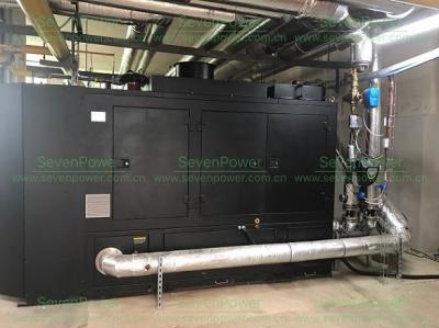 projeto a favor do meio ambiente combinado CHP silencioso do poder do calor do gás 150KW natural