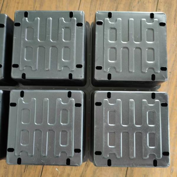 PS Nursery Seedling Tray Microgreen Agriculture Plastic Seedling Trays 8 Cell Black Agriculture Vegetable Tray