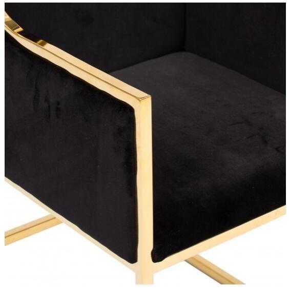 Stainless Steel Wedding Dining Chairs High Fashional Arm Chair , Black