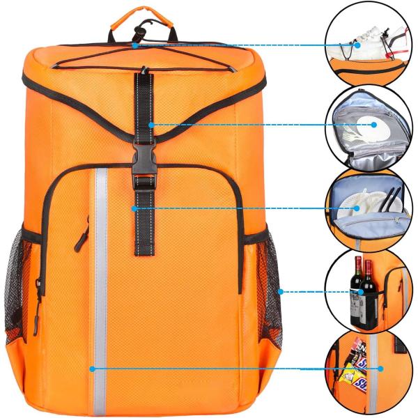 Bolso de aire acondicionado de picnic de peso ligero, suave, a prueba de fugas, aislado, a prueba de agua, para acampar, senderismo, playa