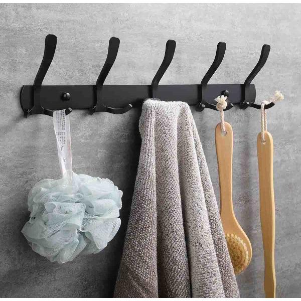 Aluminum Contemporary Stainless Steel Robe Hooks Hanger Multipurpose