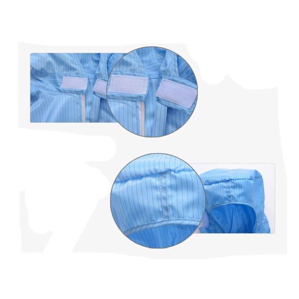 ESD Lab Zip Up Hooded Anti Static Jumpsuit Coverall