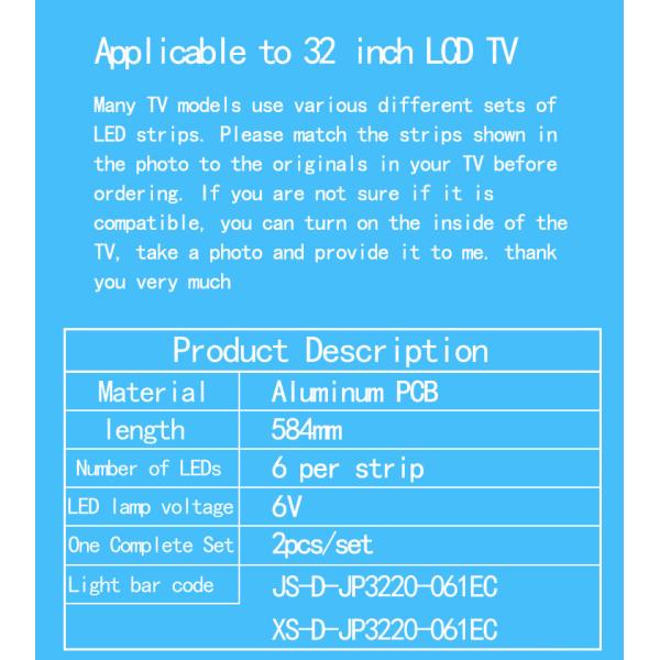 Для Lehua MS-L1220-V2 Xianke LED32HD340/32X600 XS-D-JP3220-061EC