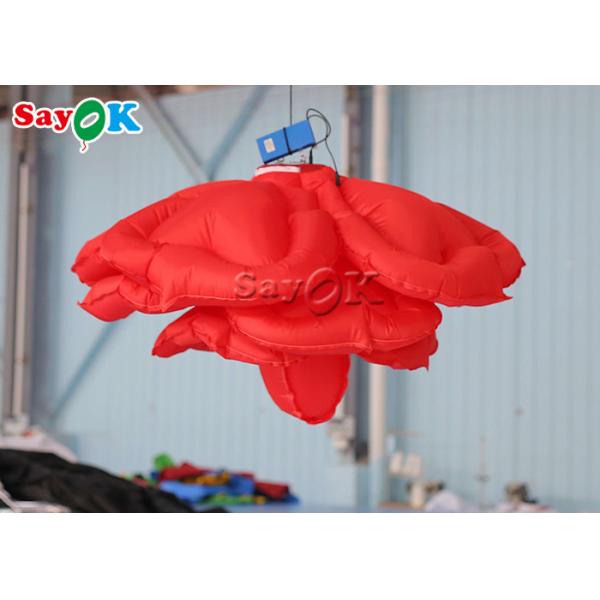 1m 3.3ft Inflatable Lighting Decoration Rose Flower Ceiling Wall Hanging Wedding Decor