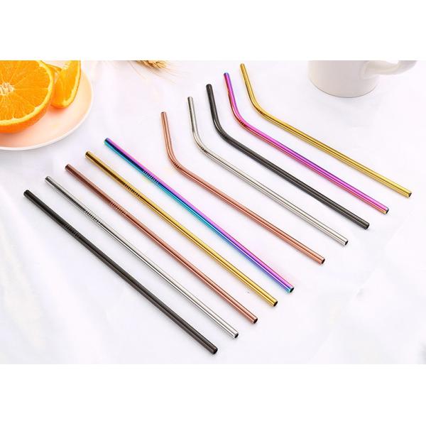 Colorful Kitchen Household Items Straight Reusable Drinking Straws Cleaner Brush