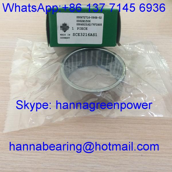 SCE3216AS1 / SCE3216 Rodamentos de rolos de agulhas de copo desenhados com extremidades abertas, 50,8*60,325*25,4mm