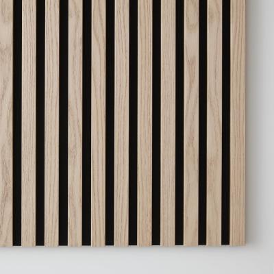 Wood Slat Acoustic Panel Polyester Fiber Acoustic Board 3D Design