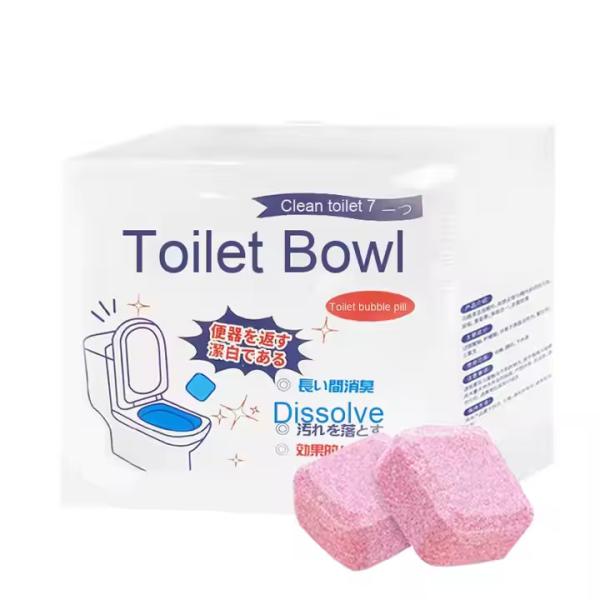 Bathroom Stain Remover Home Use Descaling Deodorizing Odor Effervescent Toilet Cleaner Tablets