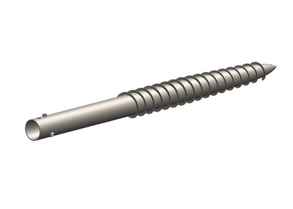 Sustainable Ground Screw Piles For Solar Energy Mounting System Pipe Length 500~2500 Mm
