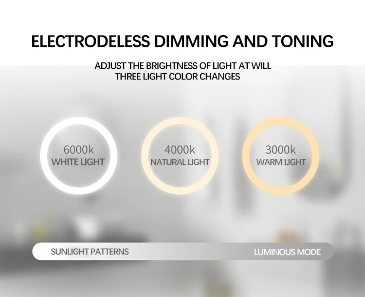 Dimmable Irregular Shaped Bathroom Mirrors Waterproof 20*31inch 24*39inch 28*51inch