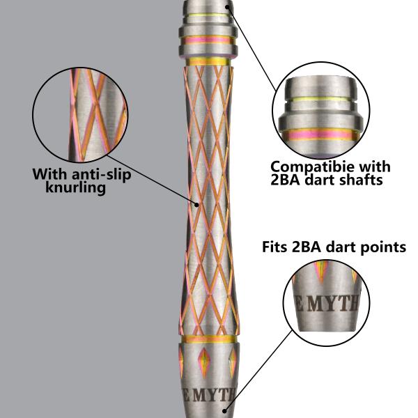 Emyth Darts 2BA 90% Tungsten Darts Set Darts Barrel 22g SUMMIT