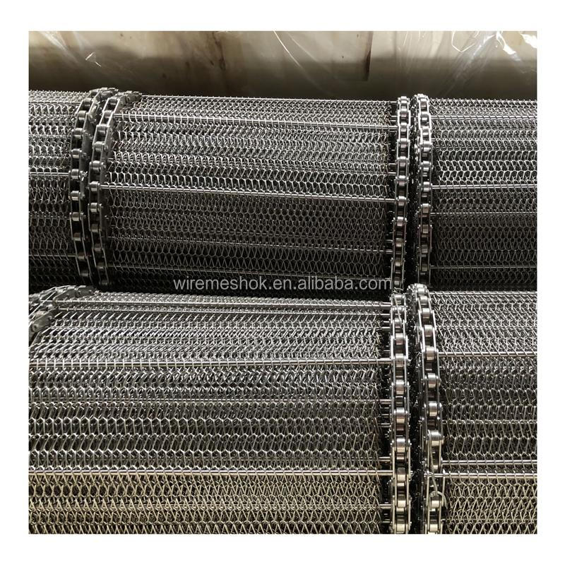 Flexible Wire Mesh Conveyor Belt Offering Excellent Tensile Strength and Resistance to Abrasion for Heavy Load Transport
