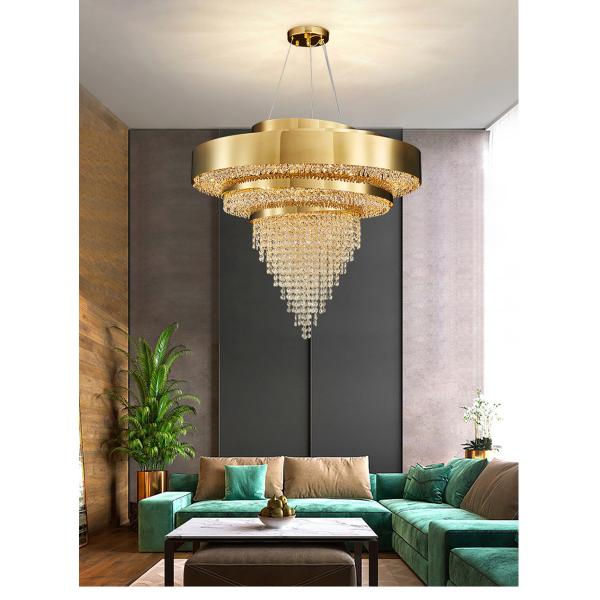 Modern led chandelier living room decoration home decor lights round large dining light(WH-CY-244)