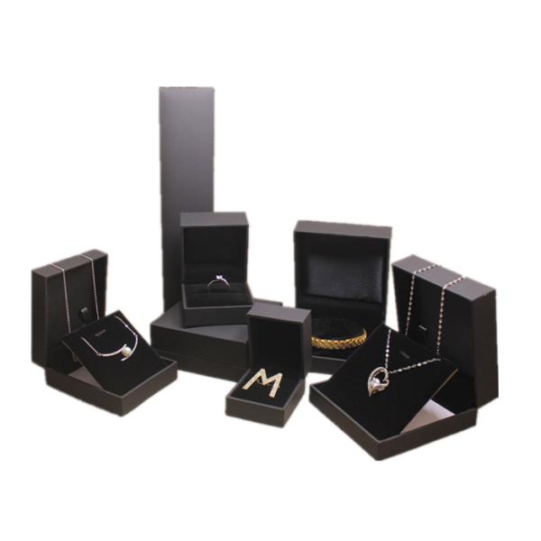 Шкатулка для драгоценностей высокосортных кожаных людей, черный роскошный кожаный случай ювелирных изделий перемещения