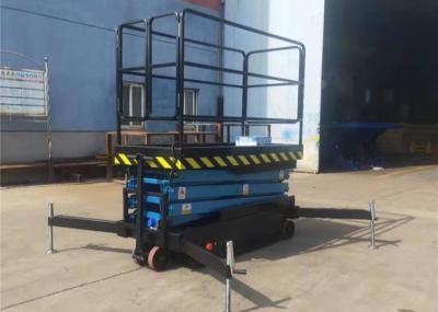 Un homme peut traction ou mouvement facile de plate-forme d'ascenseur hydraulique de ciseaux de Tow Aerial Working Table Mobile