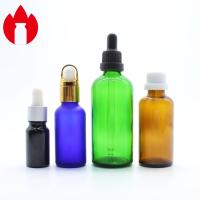 Bouteille en verre d' huile essentielle cosmétique vide