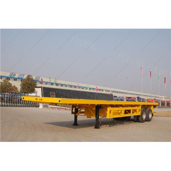 2 axle Flat bed Container Semi Truck Trailer with twist lock air bag suspension