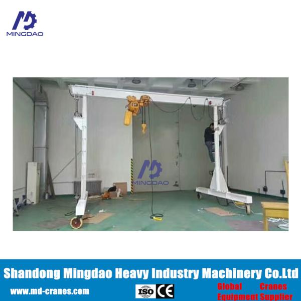 Customer Design China 500 kg 1000kg 0.5ton 1ton 1.5ton 2 ton Simple Mini Gantry Crane Foldable Mini Mobile Gantry Crane