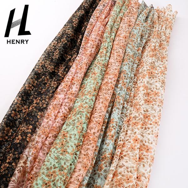 Wholesales High Quality Polyester Tulle Fabric Custom Print Embroidery Mesh Printed Fabric For Dress