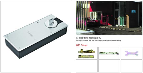 Floor Hinge T-2400, color:black or blue, casting iron,  weight capacity 250kgs,