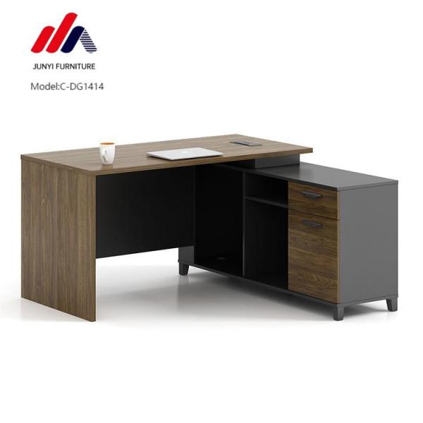 Stylish L-shaped Executive Office Desk for Director and Manager in Modern Design