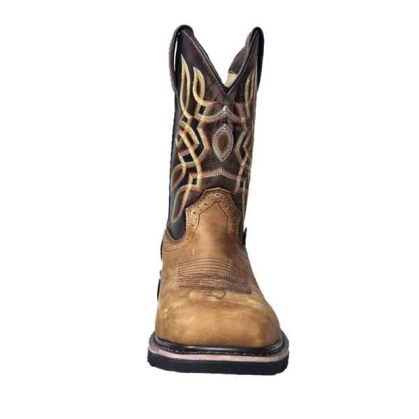 Cowboy Square Steel Toe Spange Lining Goodyear Protection Footwear Perfect Sector