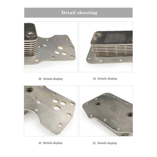 OKEIMT High Quality Excavator Parts Engine 6D107 8P Hydraulic Oil Cooler Core 6754-61-2110