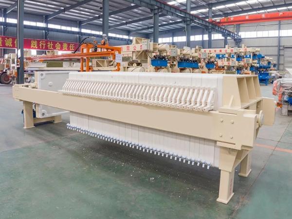4kw Membrane Filter Press For Palm Oil Sunflower Coconut Oil Single Chamber Feeding