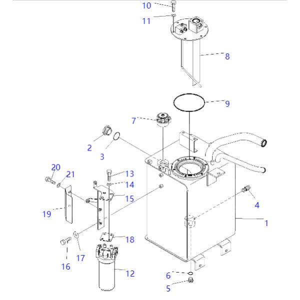419-60-35153 419-60-35152 WA250-6 WA320-6 Гидравлический фильтр