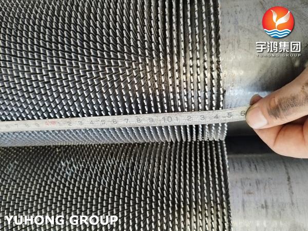 ASTM A312 TP304H Stainless Steel Pipe With SS Fin Strip, Serrated Fin Tube For Furnace
