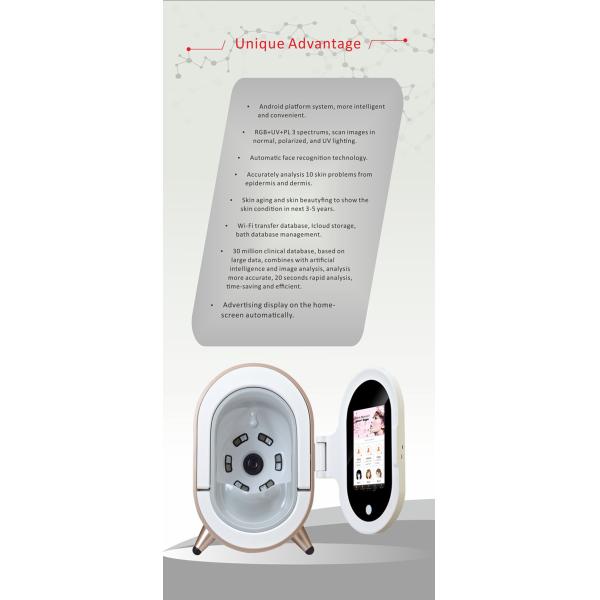 Skin Scanner AI Facial Skin Analyzer Professional Wrinkle Analysis With Multi Language