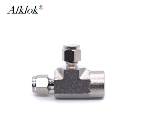 OD Gas Compression Stainless Steel Tube Fittings 12mm 10mm 8mm 6mm Tee Shaped