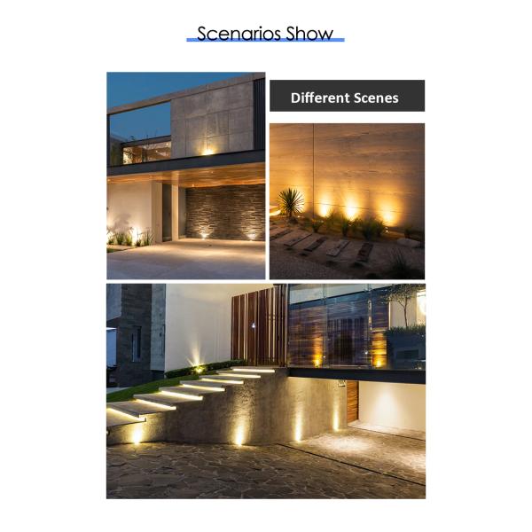 Угол луча 60 градусов 1*2W Led Pure Aluminum 6063 Наружный палубный свет