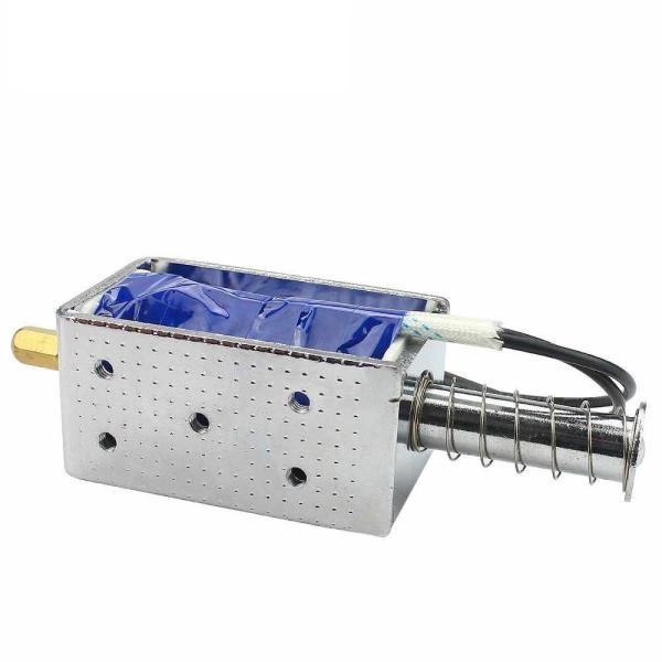 12V24V Solenoid Electromagnet Push Pull Through Type Magnet Long Stroke 30mm U1264B Small Electromagnetic Valve