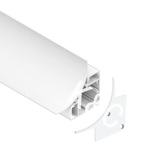 IP20 Rated 6063 T5 Alloy Aluminum LED Corner Aluminium Profile for Surface Mounted LED Strip Light Channel