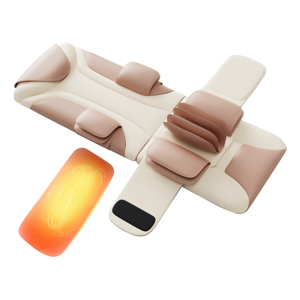 Full Body Massage Mattress with Shiatsu Neck Massager Heat Pad and Timing Control for Body Relaxation