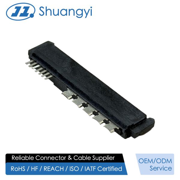 High-Speed SAS4.0 29Pin Female Cable Connector, 180° Wire Solder Type with Peg & SUS Clip, 15U Gold Electronic Connector for PCB Signal & Power Customization