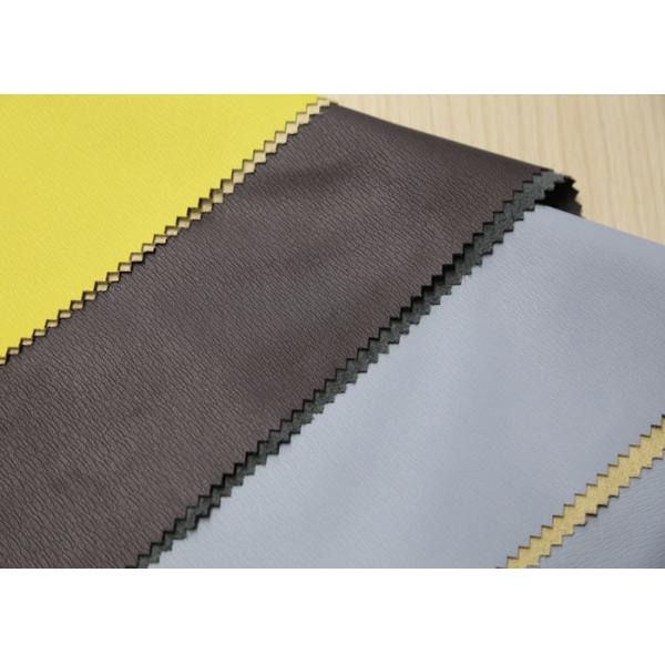 Brown Faux Leather Fabric For Bags , Polyurethane Synthetic Leather Anti - Mildew