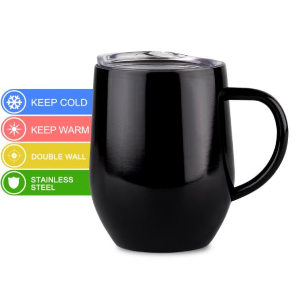 Fashion Stainless Steel Tumbler Insulated Coffee Mugs With Handle