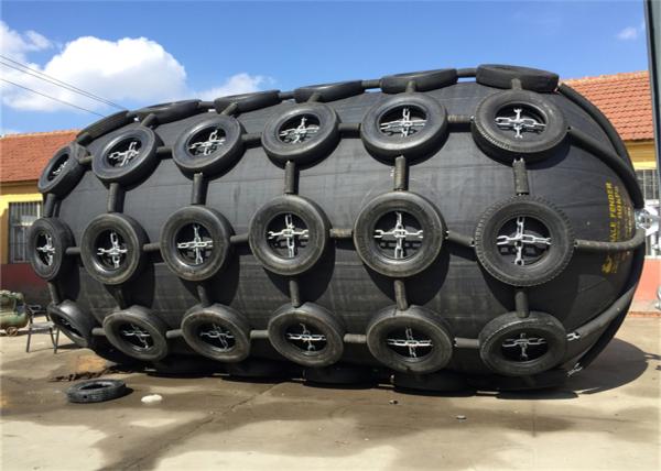 Amortisseur en caoutchouc STS Marine Fenders en caoutchouc de D3.3m*L6.5 50/80Kpa Pnematic