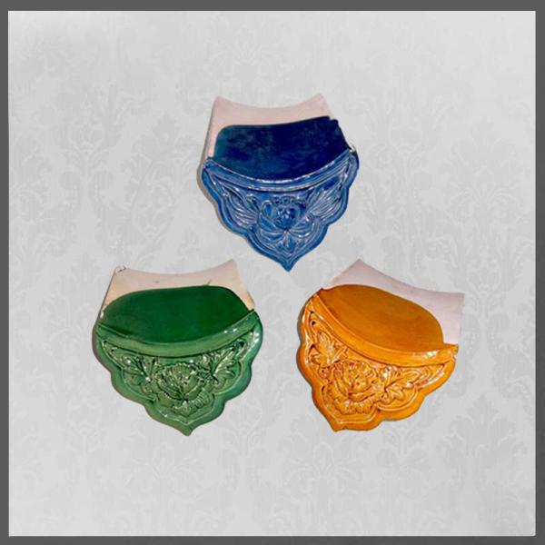 Tejas de tejado esmaltadas amarillo del estilo chino para el templo en Singapur