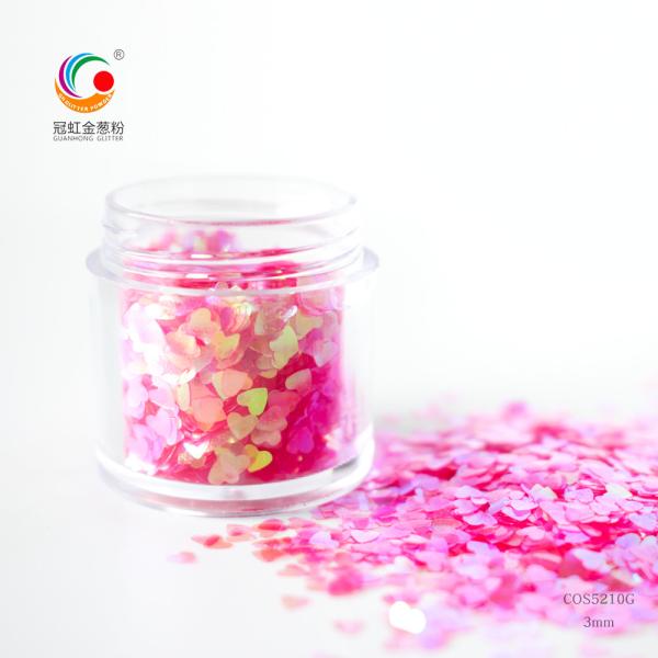 3mm Rainbow Dream Colors Luna Corazón Estrella Formas especiales Calidad cosmética Brillo Polvo Camaleón Sequin DIY Pegamento para uñas Pigmento