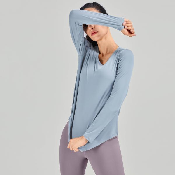 Round Collar Summer Horse Riding Tops For Female Equestrian Long Sleeve T Shirt