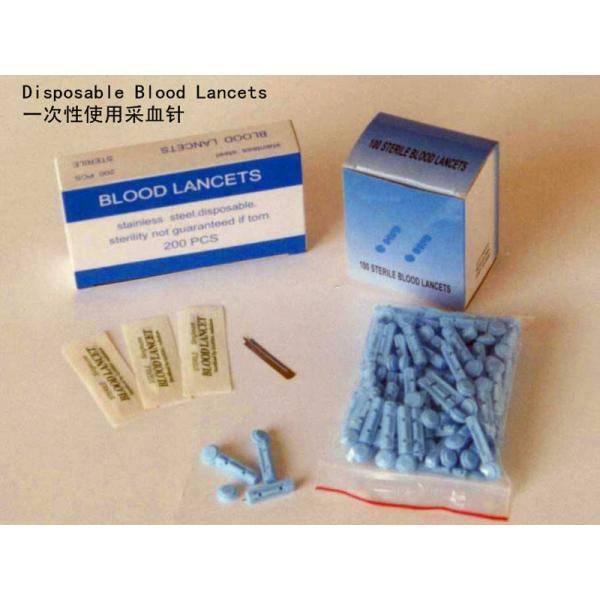 Sterile Reusable Lancing Device Twist Top Blood Lancet With Plastic Handle