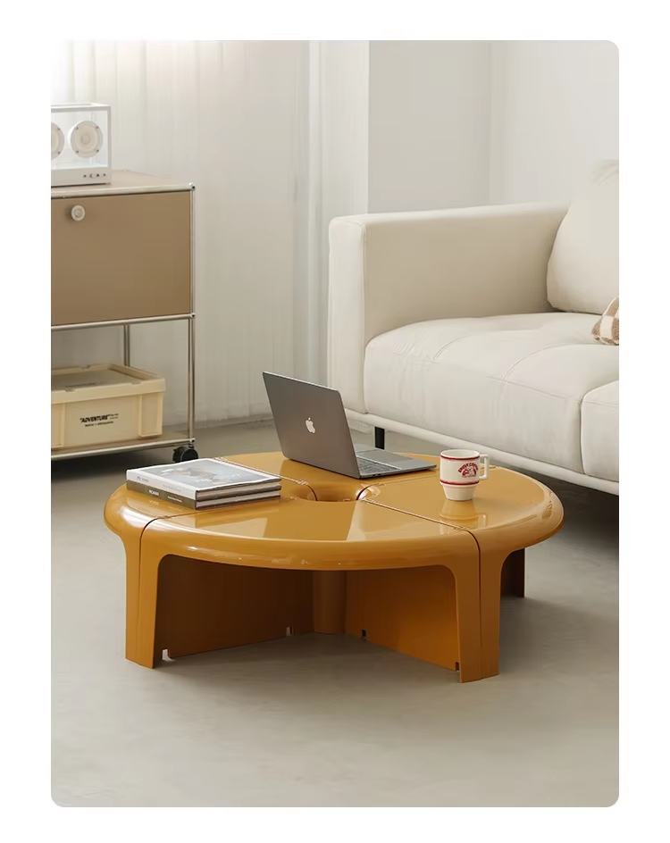 Modern Adjustable Modular Side Table Detachable Splicing Combination ABS Plastic Coffee Table Living Room Furniture Eco-Friendly